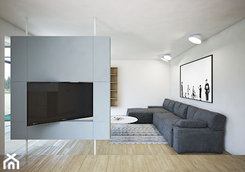 PRZEBUDOWA_Jasień_Dom Prywatny - Salon, styl minimalistyczny - zdjęcie od Motifo Architektura & Wnętrza