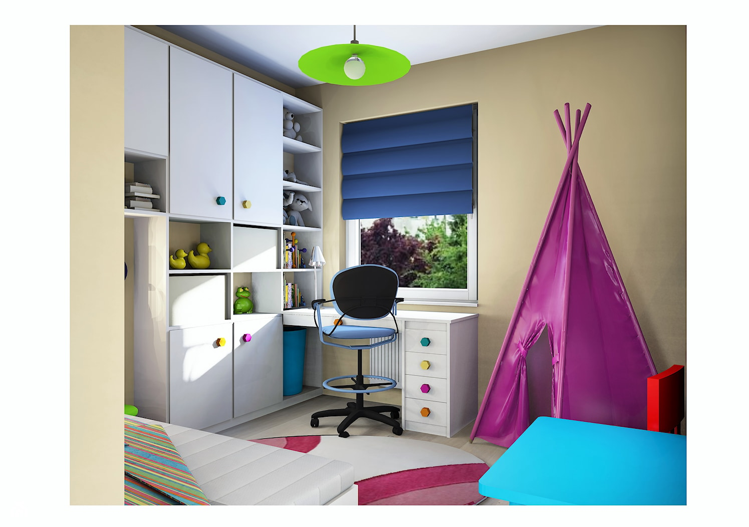 maleńki pokój małeńkiej dziewczynki - Mały brązowy pokój dziecka dla dziecka dla chłopca dla dziewczynki - zdjęcie od Katarzyna Wróbel - Homebook