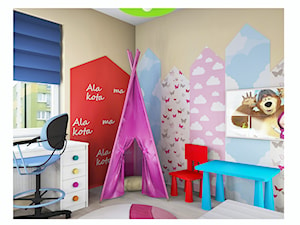 maleńki pokój małeńkiej dziewczynki - Mały brązowy pokój dziecka dla dziecka dla dziewczynki - zdjęcie od Katarzyna Wróbel