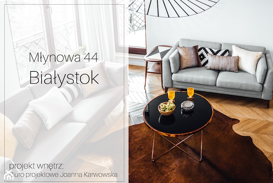 Młynowa 44 Białystok - Salon, styl vintage - zdjęcie od Biuro projektowe Joanna Karwowska