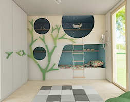 Dom Zawady - Średni biały pokój dziecka dla dziecka dla nastolatka dla chłopca dla dziewczynki dla r ... - zdjęcie od Biuro projektowe Joanna Karwowska - Homebook