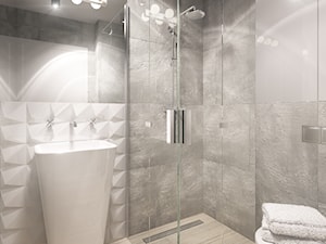 Dom jednorodzinny Suwałki - Mała łazienka, styl minimalistyczny - zdjęcie od Biuro projektowe Joanna Karwowska