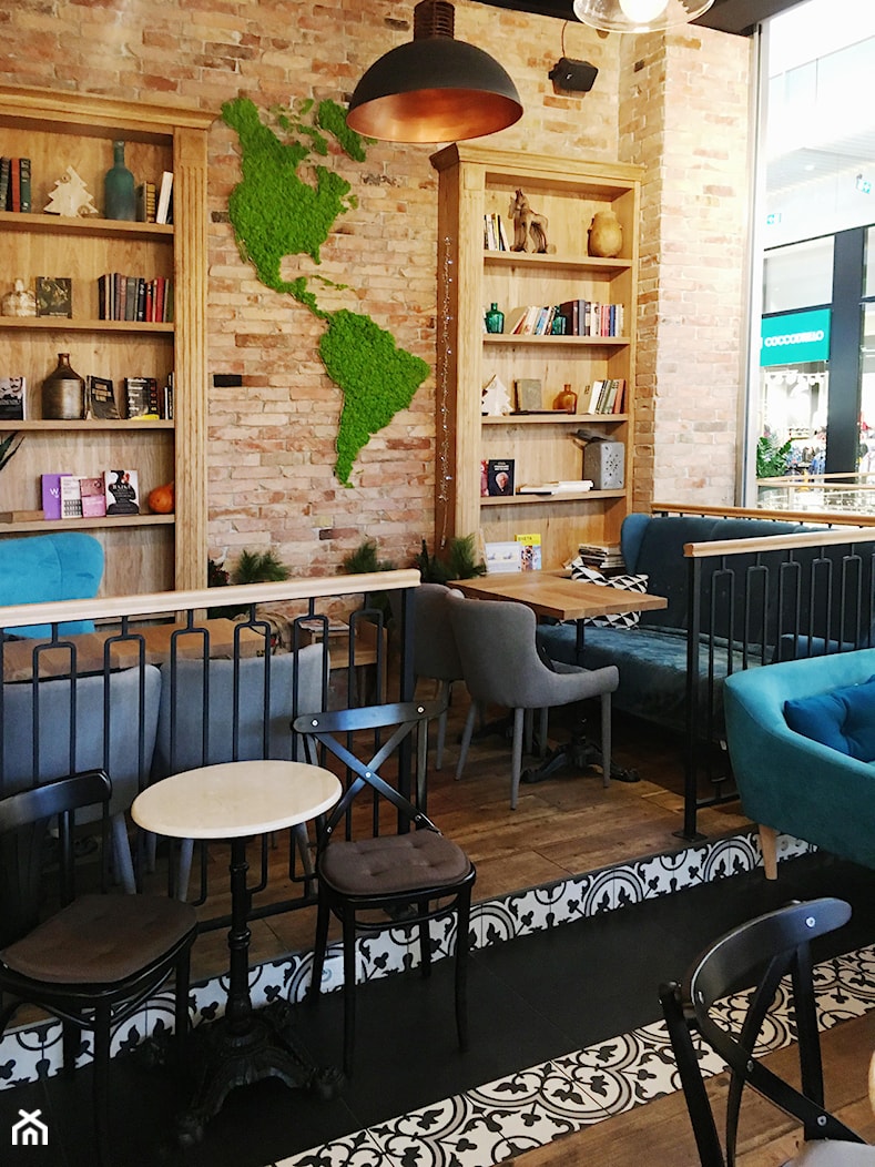Mapa świata w kawiarni - zdjęcie od JUKO green design - Homebook