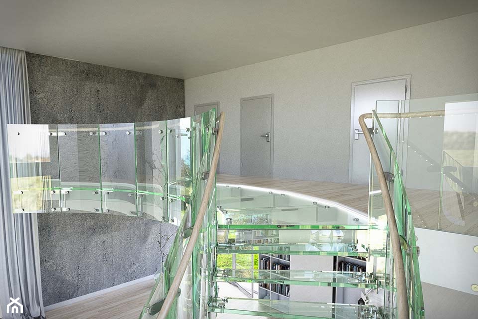 Podświetlane schody całoszklane tierspol - zdjęcie od Tierspol producent schodów szklanych i całoszklanych - Homebook
