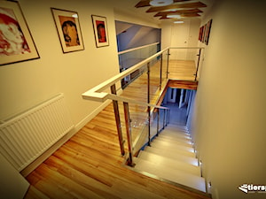 Schody do domu jednorodzinnego - zdjęcie od Tierspol producent schodów szklanych i całoszklanych