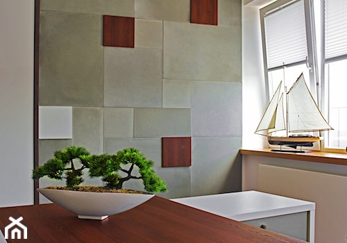 Jadar Home - Małe szare biuro, styl minimalistyczny - zdjęcie od Jadar