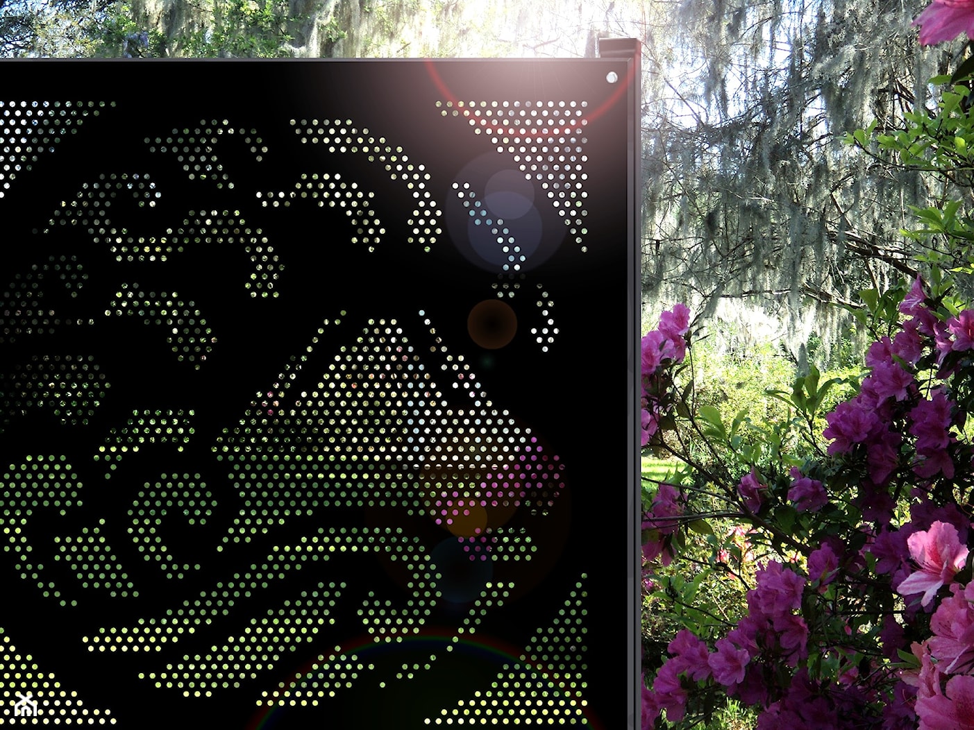 Nowoczesna dekoracja do ogrodu, panel perforowany RAGGIO - zdjęcie od RAGGIO - Homebook