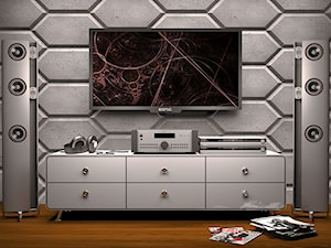 Panele 3D ZICARO - SONIC gray rock - zdjęcie od DESIBOX - Odkryj wyjątkowy design z naszymi panelami tapicerowanymi