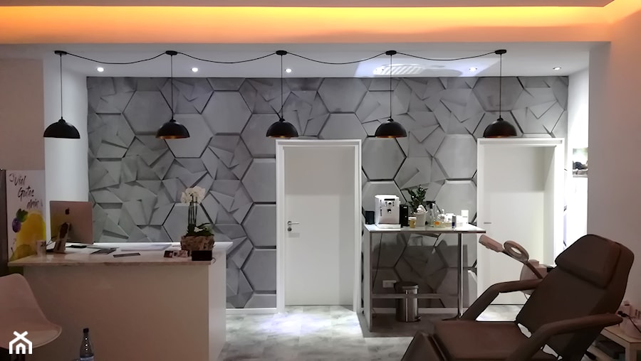Panele ścienne 3D ZARIA - salon kosmetyczny - zdjęcie od ZICARO - Producent paneli ściennych 3d oraz paneli ażurowych