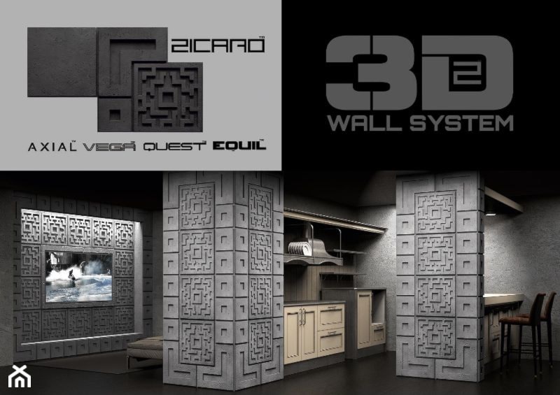 ZICARO - panele QUEST i EQUIL. - zdjęcie od ZICARO - Producent paneli ściennych 3d oraz paneli ażurowych