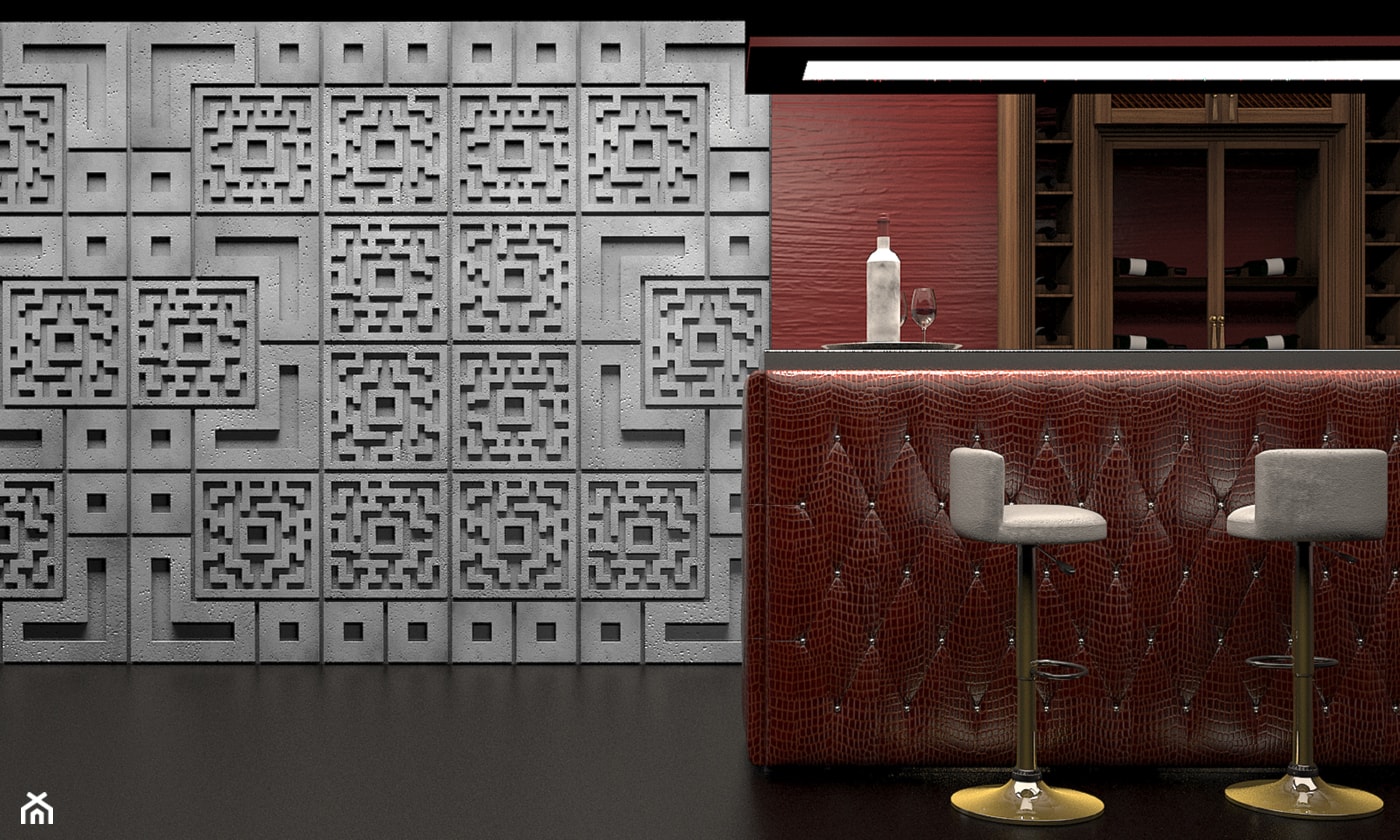 Panele ścienne 3D AXIAL - Producent ZICARO - zdjęcie od ZICARO - Producent paneli ściennych 3d oraz paneli ażurowych - Homebook