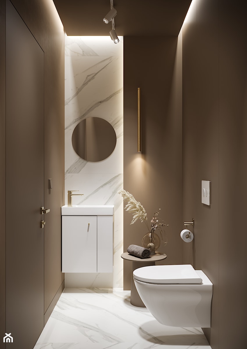 Larga - Mała bez okna z punktowym oświetleniem łazienka, styl tradycyjny - zdjęcie od Cersanit