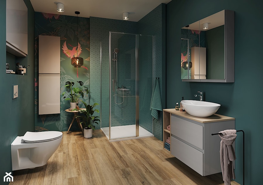 Kolekcja MODUO - Średnia łazienka, styl nowoczesny - zdjęcie od Cersanit
