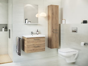 Inspiracje łazienki - Średnia bez okna łazienka, styl skandynawski - zdjęcie od Cersanit