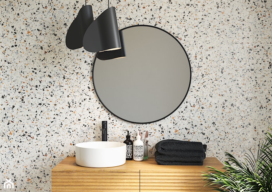 Hika - Mała bez okna z lustrem łazienka, styl nowoczesny - zdjęcie od Cersanit