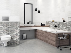 Inspiracje łazienki - Średnia bez okna łazienka, styl industrialny - zdjęcie od Cersanit