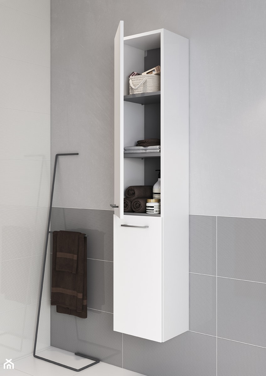 Inspiracje łazienki - Mała bez okna łazienka, styl skandynawski - zdjęcie od Cersanit