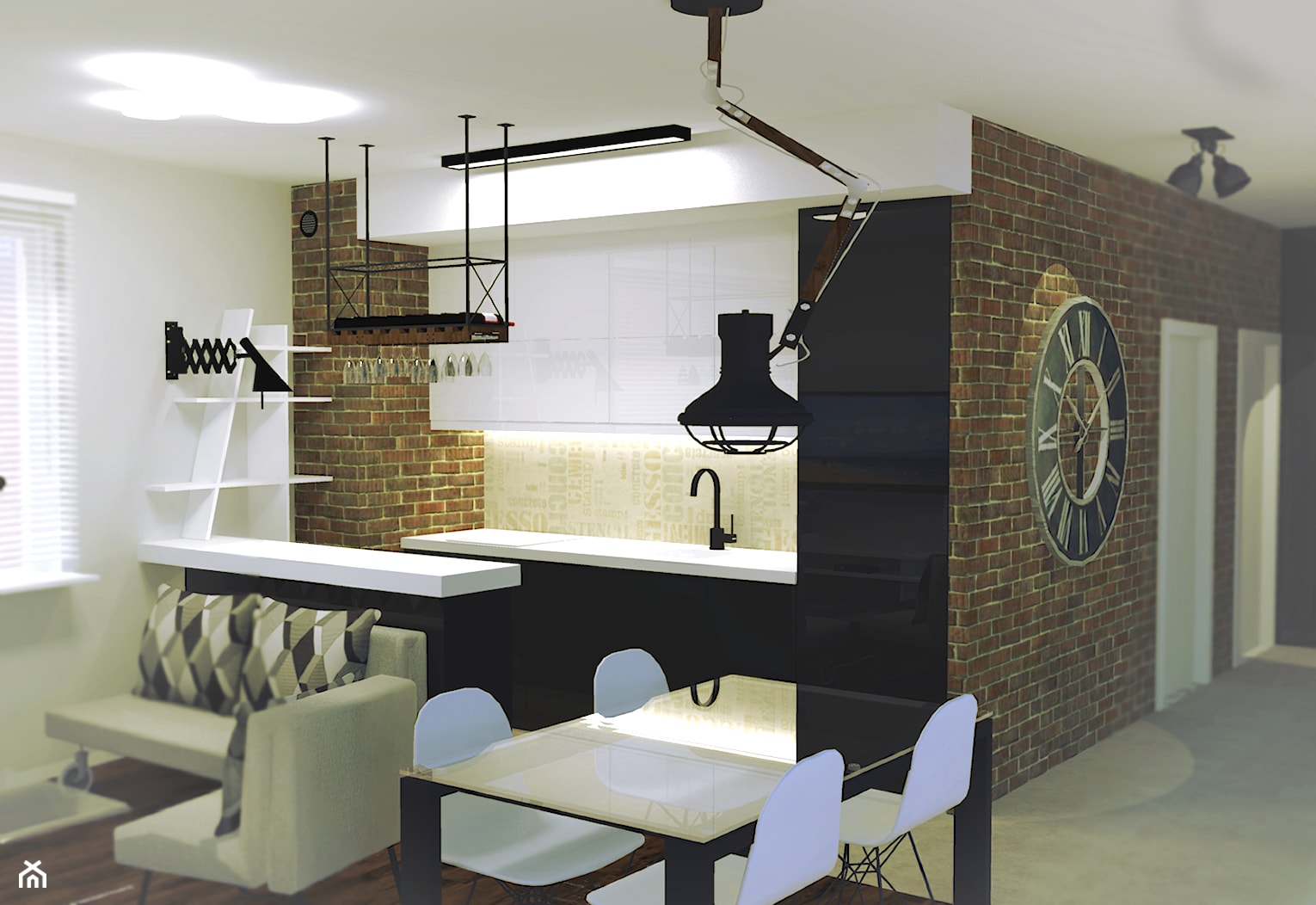 Mieszkanie w Warszawie - Kuchnia, styl industrialny - zdjęcie od out2in - Homebook