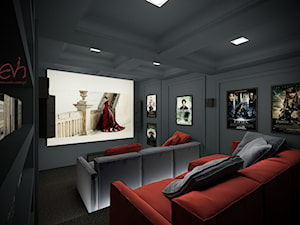Domowe kino - Salon, styl nowoczesny - zdjęcie od Evin