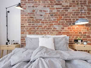 NASCITURUS DESIGN - Mała biała sypialnia, styl industrialny - zdjęcie od Dauksza Foto