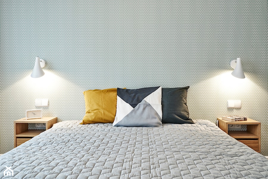 Średnia sypialnia, styl minimalistyczny - zdjęcie od Dauksza Foto