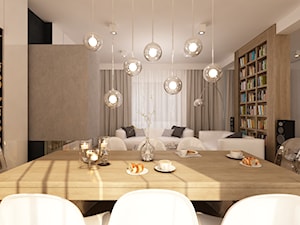 Projekt wnętrza salonu domu jednorodzinnego pod Warszawą. - zdjęcie od TissuArchitecture