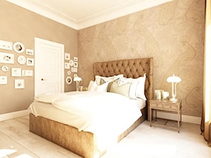 ANGIELSKI ROMANTYZM W REZYDENCJI W MILANÓWKU - Średnia beżowa sypialnia, styl rustykalny - zdjęcie od TissuArchitecture