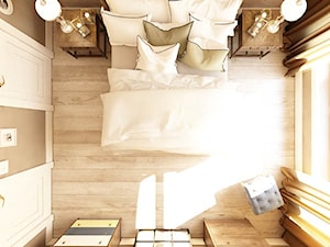 ANGIELSKI ROMANTYZM W REZYDENCJI W MILANÓWKU - Średnia beżowa sypialnia, styl tradycyjny - zdjęcie od TissuArchitecture