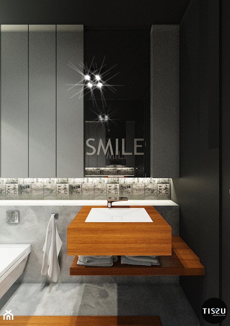 Projekt wnętrza łazienki w domu w Milanówku. - zdjęcie od TissuArchitecture - Homebook