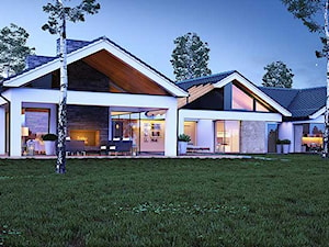 Projekt domu z dachami dwuspadowymi - zdjęcie od TissuArchitecture