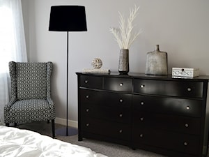 Szara sypialnia, styl nowoczesny - zdjęcie od Sklep Internetowy A-T