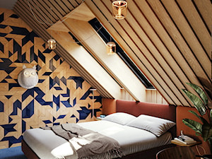 Szwecja - Sypialnia, styl nowoczesny - zdjęcie od razoo-architekci