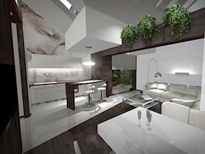 salon z aneksem kuchennym - zdjęcie od Alpha4m