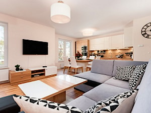 Nowoczesny Apartament dwupoziomowy - Salon, styl nowoczesny - zdjęcie od Apartments M&M- obsługa i aranżacja nieruchomości