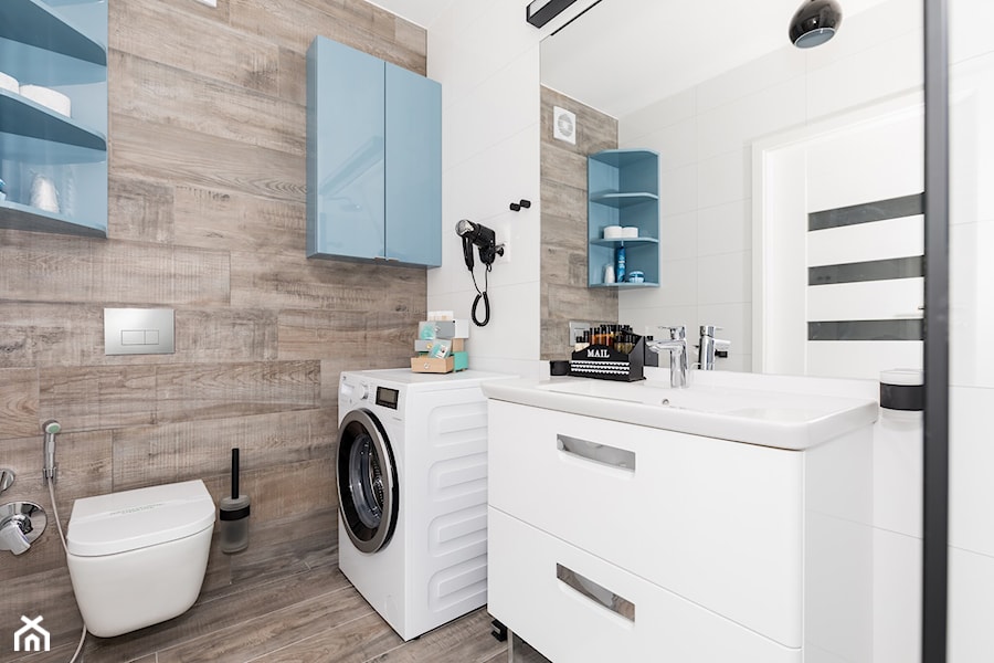 Design - Średnia z pralką / suszarką łazienka - zdjęcie od Apartments M&M- obsługa i aranżacja nieruchomości