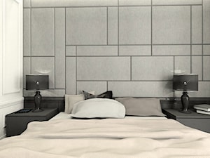 Tapicerowana ściana w sypialni - projekt Esteti Design - zdjęcie od Esteti Design