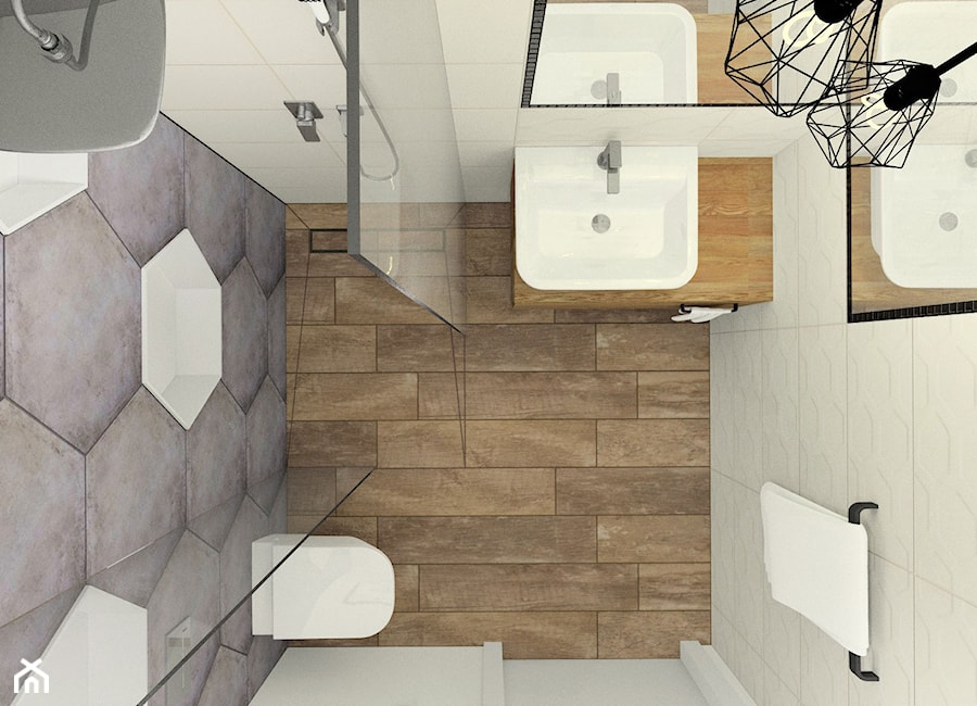 Mała łazienka w domu jednorodzinnym - Łazienka, styl minimalistyczny - zdjęcie od Esteti Design