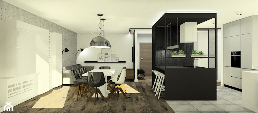 Apartament z czarną wyspą - zdjęcie od Esteti Design