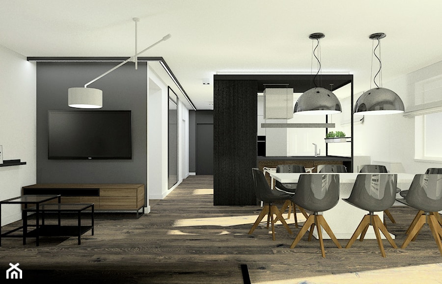 Apartament z czarną wyspą - zdjęcie od Esteti Design