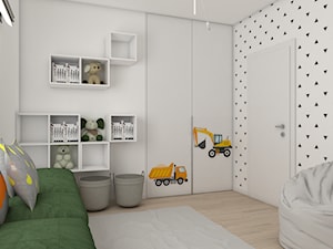 Dom pod Krakowem - Mały biały pokój dziecka dla dziecka dla nastolatka dla chłopca dla dziewczynki, styl skandynawski - zdjęcie od Pepe Interiors