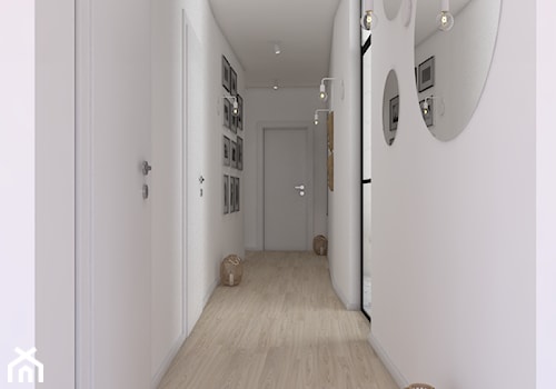 Dom pod Krakowem - Mały biały hol / przedpokój, styl skandynawski - zdjęcie od Pepe Interiors