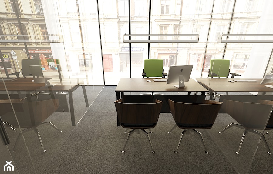 Projekt banku - Małe biuro, styl nowoczesny - zdjęcie od T3 Atelier