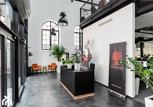 Biuro Browar Lubicz - Duże szare biuro, styl nowoczesny - zdjęcie od T3 Atelier