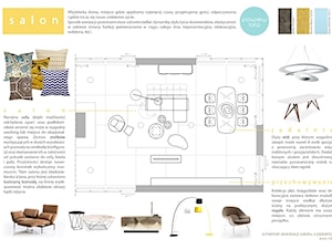 Projekt jadalni, salonu i sypialni - powiew lata - Salon, styl tradycyjny - zdjęcie od T3 Atelier
