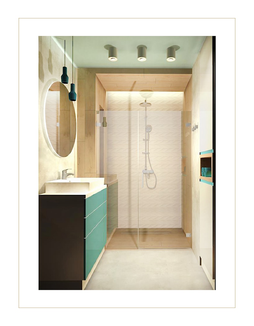 łazienka w mieszkaniu w bloku - zdjęcie od DESIGN HOUSE - Homebook