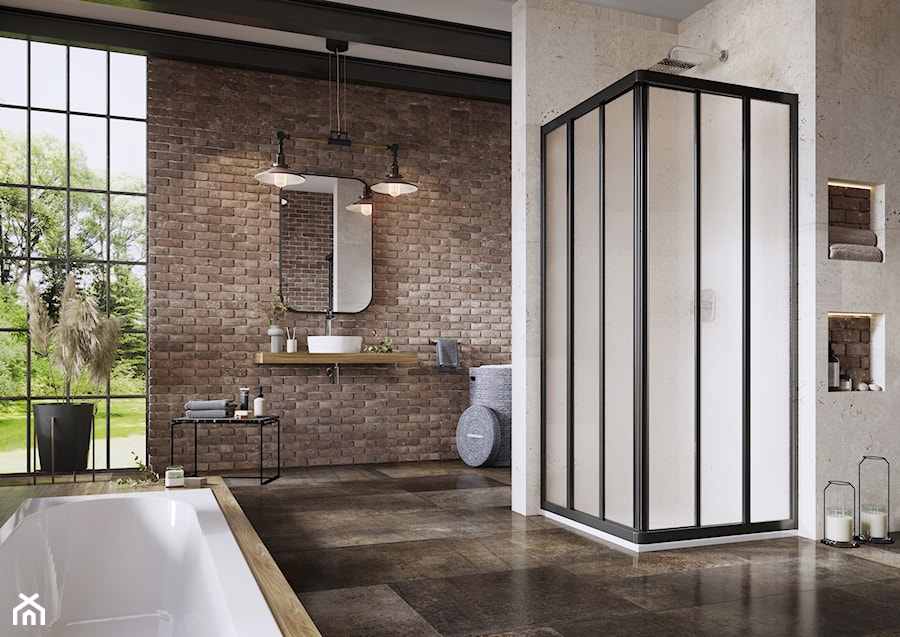 Kabiny prysznicowe - Łazienka, styl industrialny - zdjęcie od RAVAK
