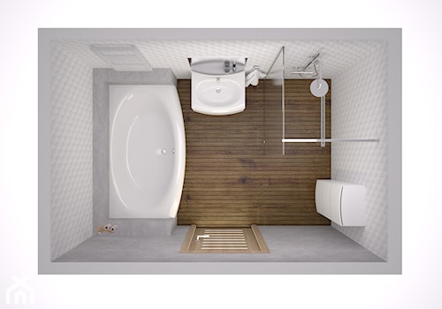 Koncept Evolution - Mała bez okna jako pokój kąpielowy łazienka, styl nowoczesny - zdjęcie od RAVAK