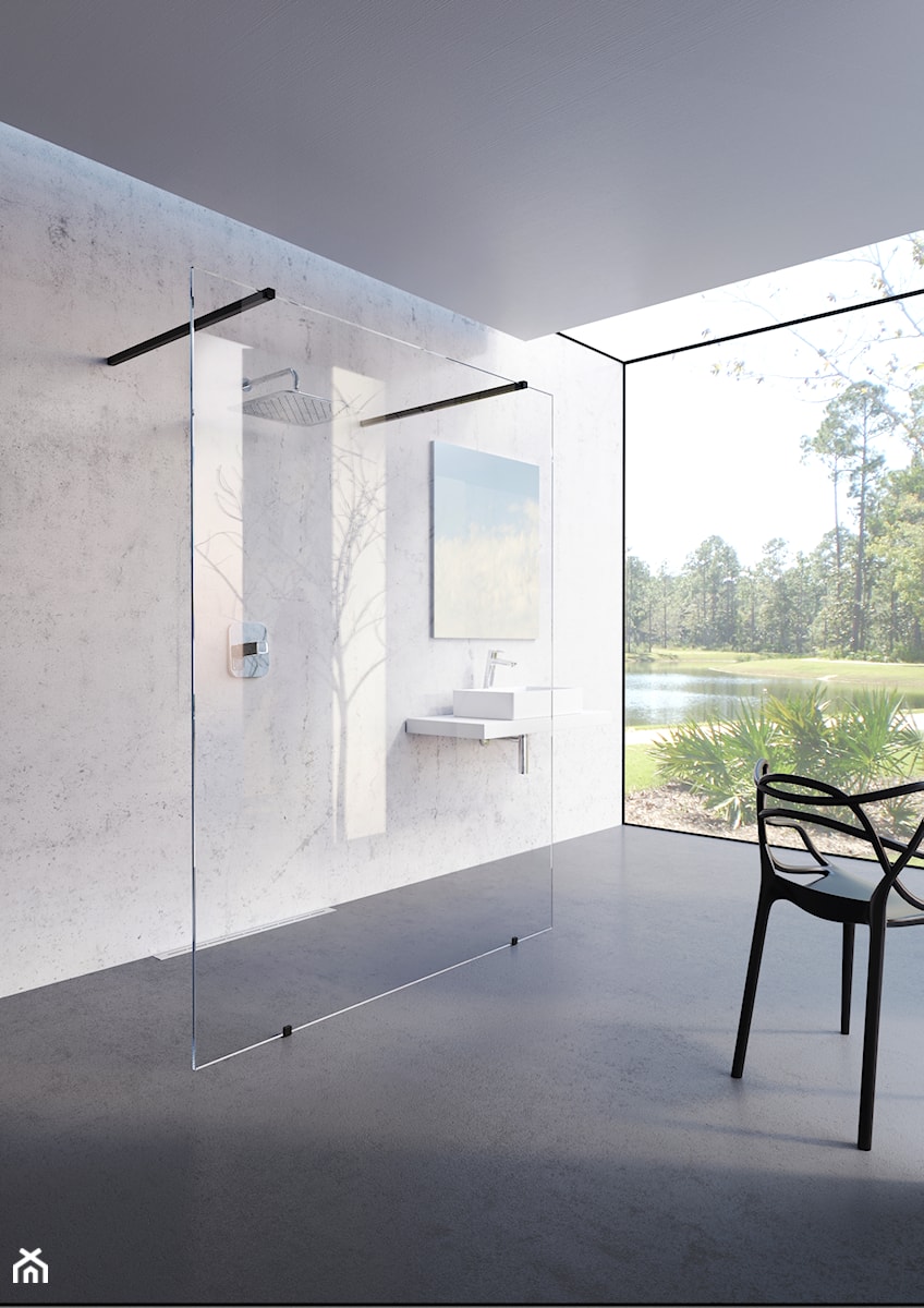 Czerń w łazience - Łazienka, styl minimalistyczny - zdjęcie od RAVAK