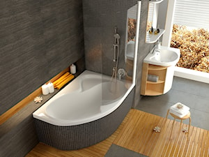 Koncept Rosa - Duża jako pokój kąpielowy łazienka z oknem - zdjęcie od RAVAK