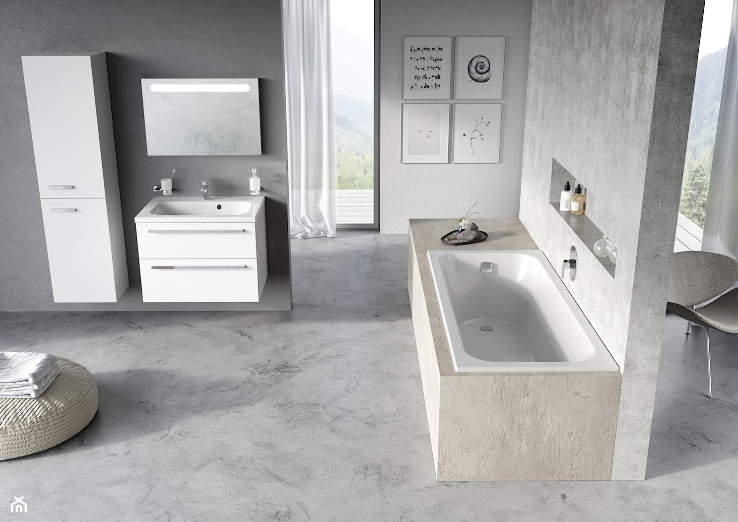 Meble łazienkowe Chrome - Łazienka, styl minimalistyczny - zdjęcie od RAVAK - Homebook